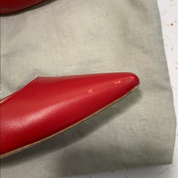 Manolo Blahnik red calf leather slingback pumps - Picture 6 of 7